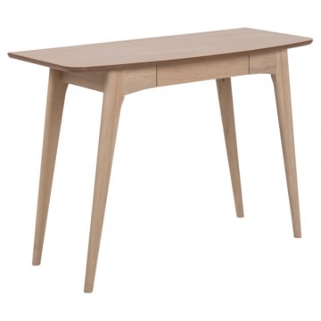 Bureau Woodstock, placage chêne blanc, 105x45x74 cm