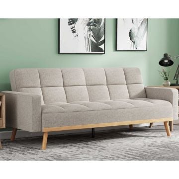 Canapé lit Adana | 214 x 84 x 84 cm | Beige