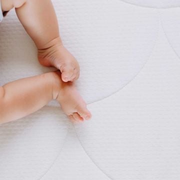 Matelas pour bébé "Ours" - 90x50cm - mousse de polyéther et polyester