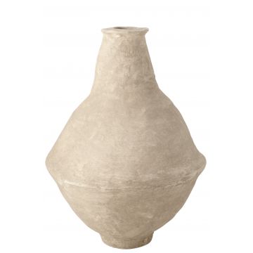 Vase extra large chad papier mache blanc