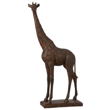 Girafe resine marron large