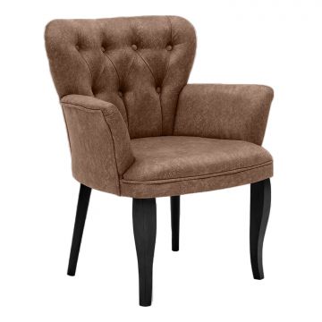 Fauteuil Woody Fashion | velours | brun
