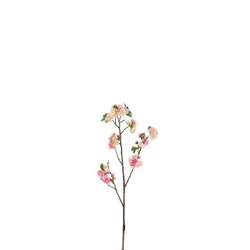 Branche en fleur plastique rose/marron small