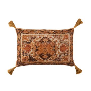 Coussin vintage polyester rectangulaire mix