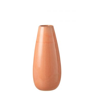 Vase uni rond ceramique pamplemousse large