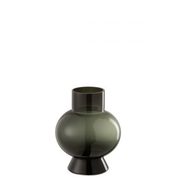 Vase boule noir verre small