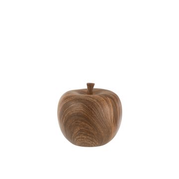 Pomme ceramique marron medium