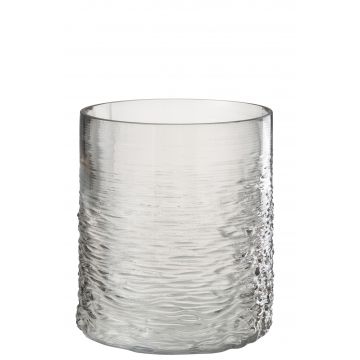 Photophore mer verre gris small