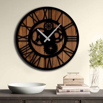Home Art Horloge décorative en MDF | 50cm de diamètre | Multicolore