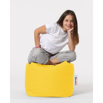 Atelier Del Sofa Pouffe - Styrofoam recyclé haute densité, imperméable à l'eau, jaune