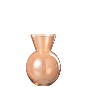Vase lucy verre orange medium