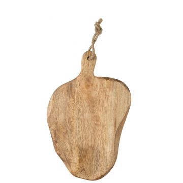 Planche a decouper ovale bois organique large