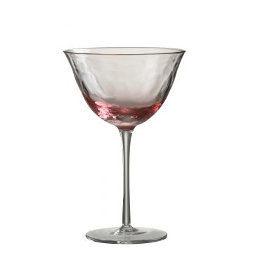 Verre a cocktail irregulier verre rose
