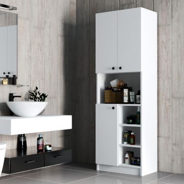 Armoire moderne blanche à usages multiples - Woody Fashion