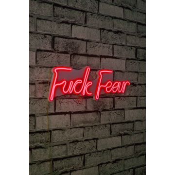 Néons F*ck Fear - Série Wallity - Rouge