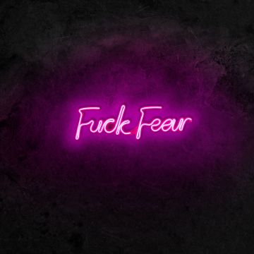 Néons F*ck Fear - Série Wallity - Rose
