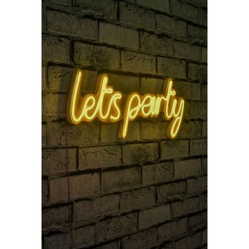 Néons Let's party - Série Wallity - Jaune