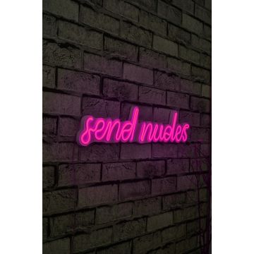 Neon light Send Nudes - Série Wallity - Rose