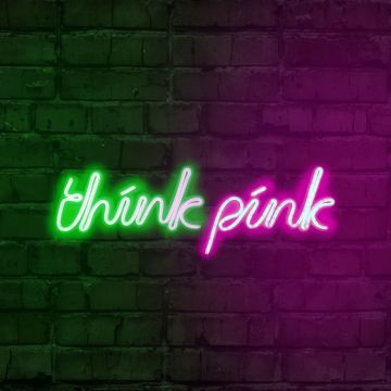 Néons Think Pink - Série Wallity - Vert/rose