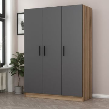 Armoire moderne anthracite - Woody Fashion