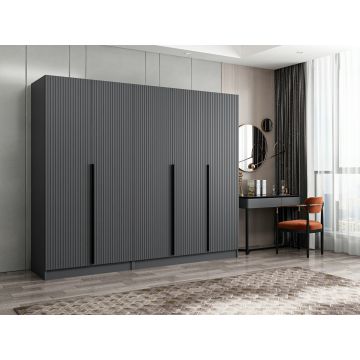 Armoire moderne anthracite - Woody Fashion