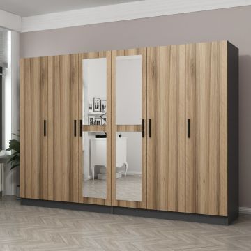 Armoire double Woody Fashion | 100% Mélamine | Dore