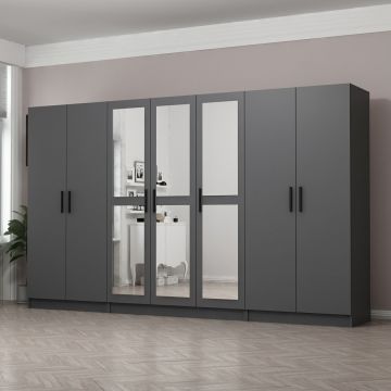 Armoire moderne anthracite de Woody Fashion