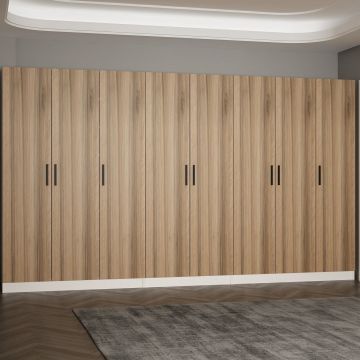 Woody Fashion armoire - Noyer 360x210x35cm