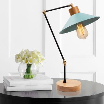  Lampe de table turquoise | Moderne, luminaire décoratif | 24 cm de diamètre, 52 cm de hauteur