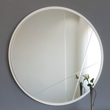Locelso Miroir | 60x60 cm | Fixation murale | Argenté