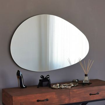 Locelso Miroir MDF | 76x50x2 cm | Blanc