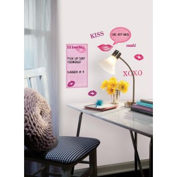 RoomMates stickers muraux - Tableau blanc avec bisous