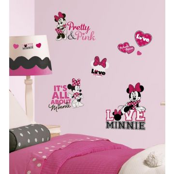 RoomMates stickers muraux - Minnie loves pink