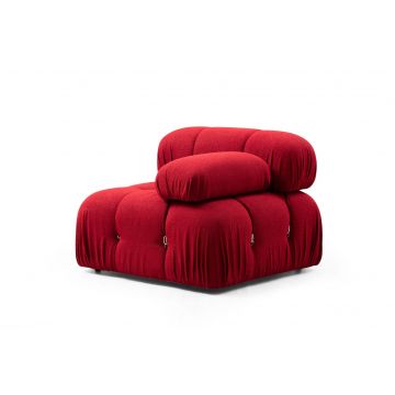 Del Sofa Atelier | Canapé 1 place en bois de hêtre | Rouge