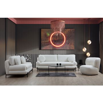 Del Sofa Wing Chair | Atelier | Bois de hêtre / aggloméré | Blanc
