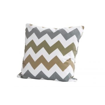 Coussin 50x50 - zigzag taupe