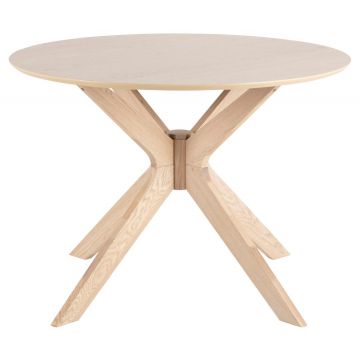 Table à manger Ducci ø105cm - chêne blanc