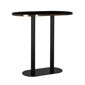 Table de bar Zenza | 120 x 70 x 105 cm | Noir