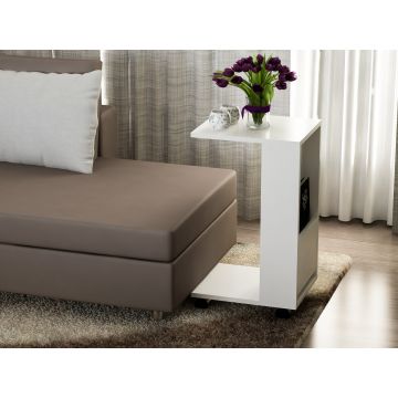 Furny Home Side Table | Mélaminé | 18mm | Blanc