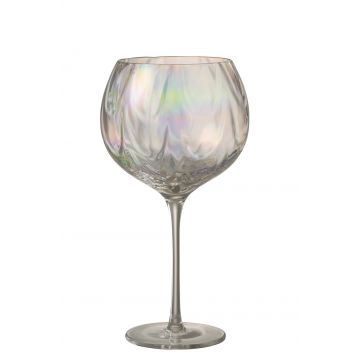 Verre a vin irregulier verre transparent
