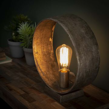 Lampe d'appoint Kirk Ø30cm - nickel antique