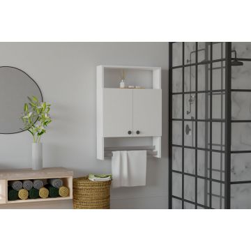 Armoire de salle de bain moderne blanche | Woody Fashion | Wall Mountable