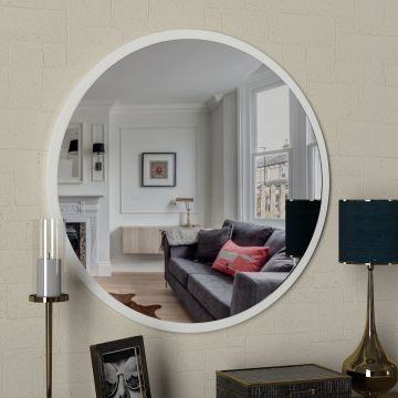 Tera Home Miroir en bois | 100% mélaminé | 59 cm x 59 cm