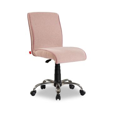 Chaise de bureau en polyester | Réglable en hauteur | rose