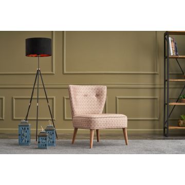 Elegant Wing Chair by Atelier Del Sofa - HORNBEAM Frame, 100% Polyester Fabric, Multicolor Design