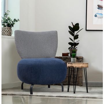 Atelier Del Sofa Wing Chair, bleu foncé
