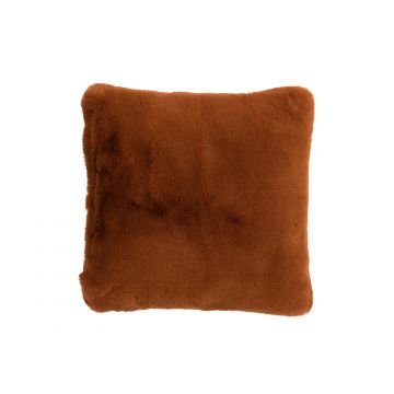Coussin Mila polyester - brun-orange