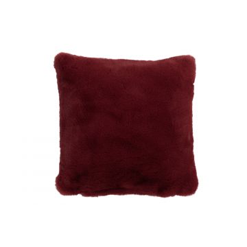Coussin Mila polyester - rouge cerise