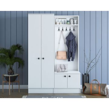 Locelso armoire | 100% Mélamine | 18mm | Blanc