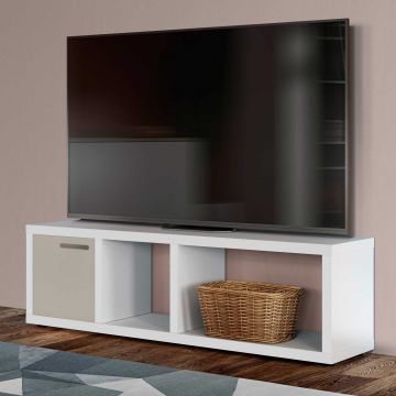 Meuble TV Berkeley 150cm - blanc